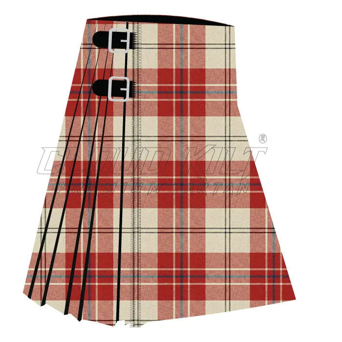 Arduaine Red Premium Tartan Kilt | High-Quality - CLOUD KILT – CLOUD KILT®