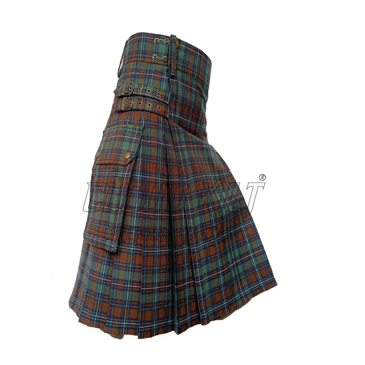 Kilt scozzese fatto a mano nella contea di Kerry: acrilico da 8 iarde, realizzato su misura - Italia